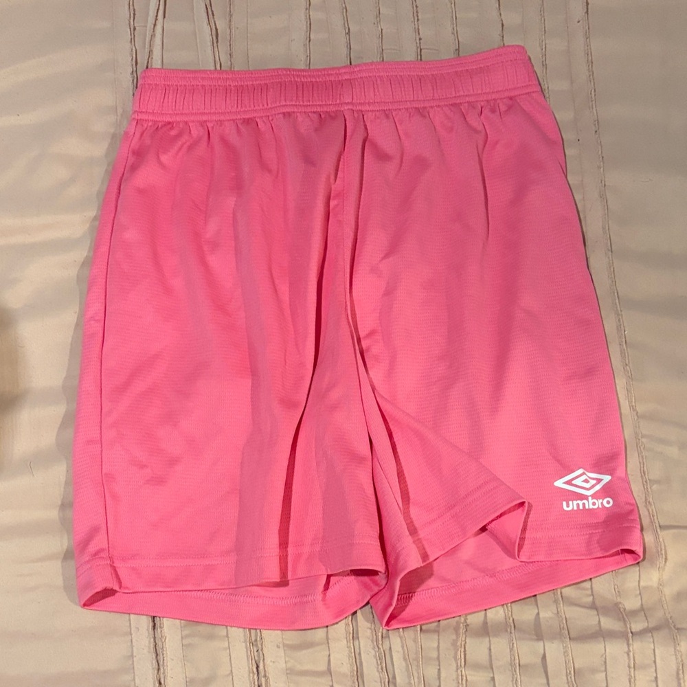 Umbro Vibrant Pink Athletic Shorts